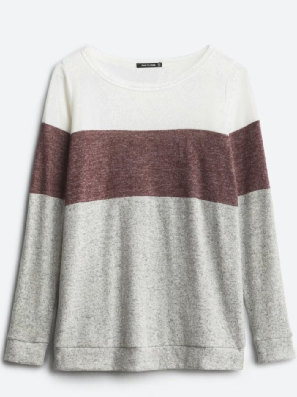 Pink Clover | Ameya Brushed Knit Top Grey | L